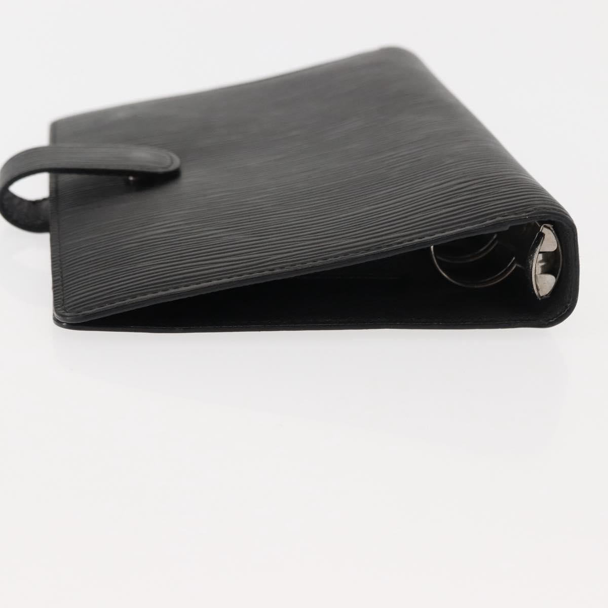 LOUIS VUITTON Epi Agenda MM Day Planner Cover Black R20042 LV Auth am9288