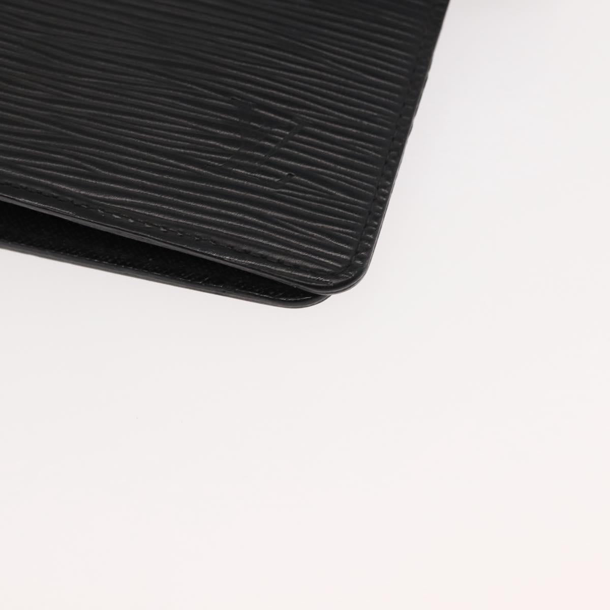 LOUIS VUITTON Epi Agenda MM Day Planner Cover Black R20042 LV Auth am9288