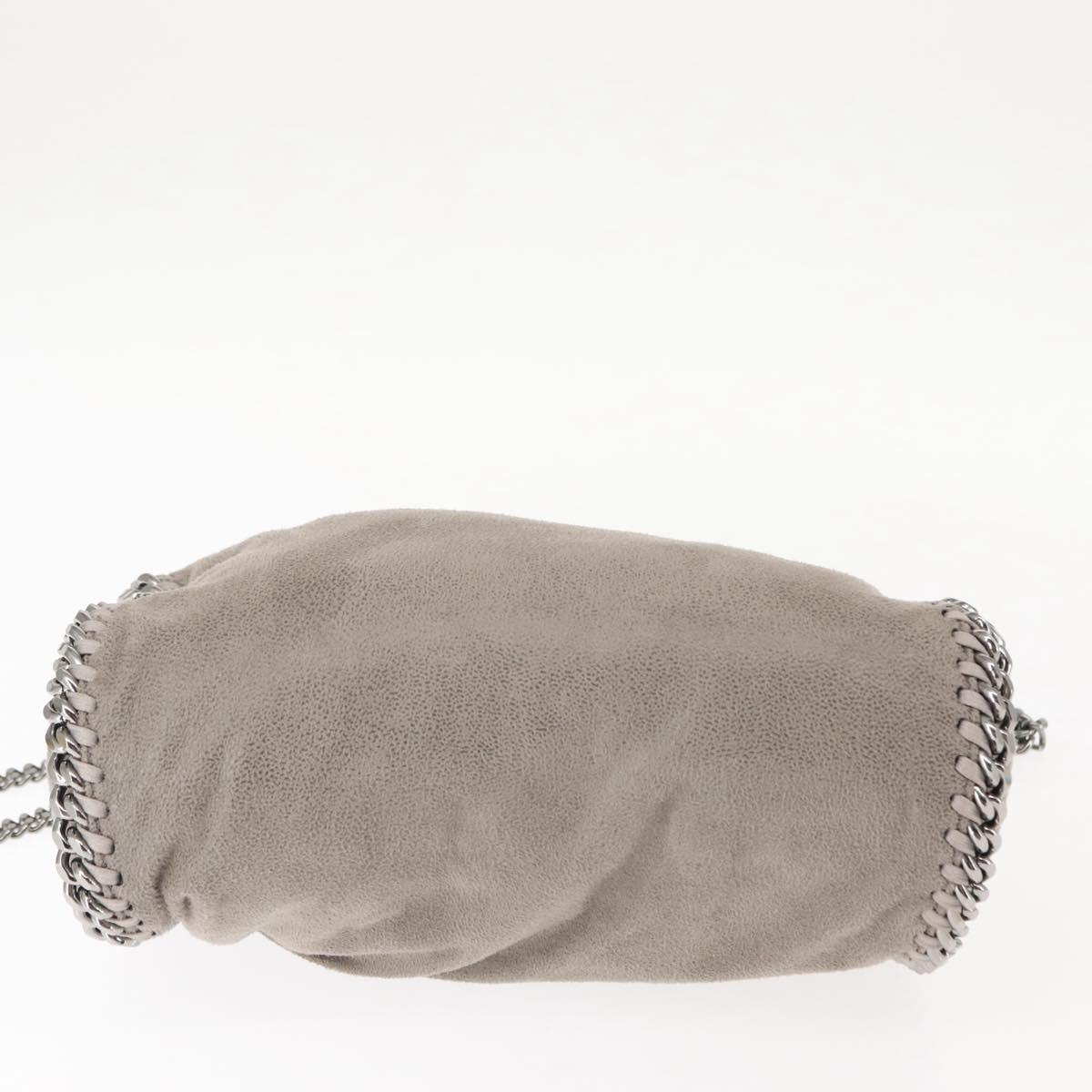 Stella MacCartney Chain Falabella Bag polyester 2way Gray 371223 Auth am9292
