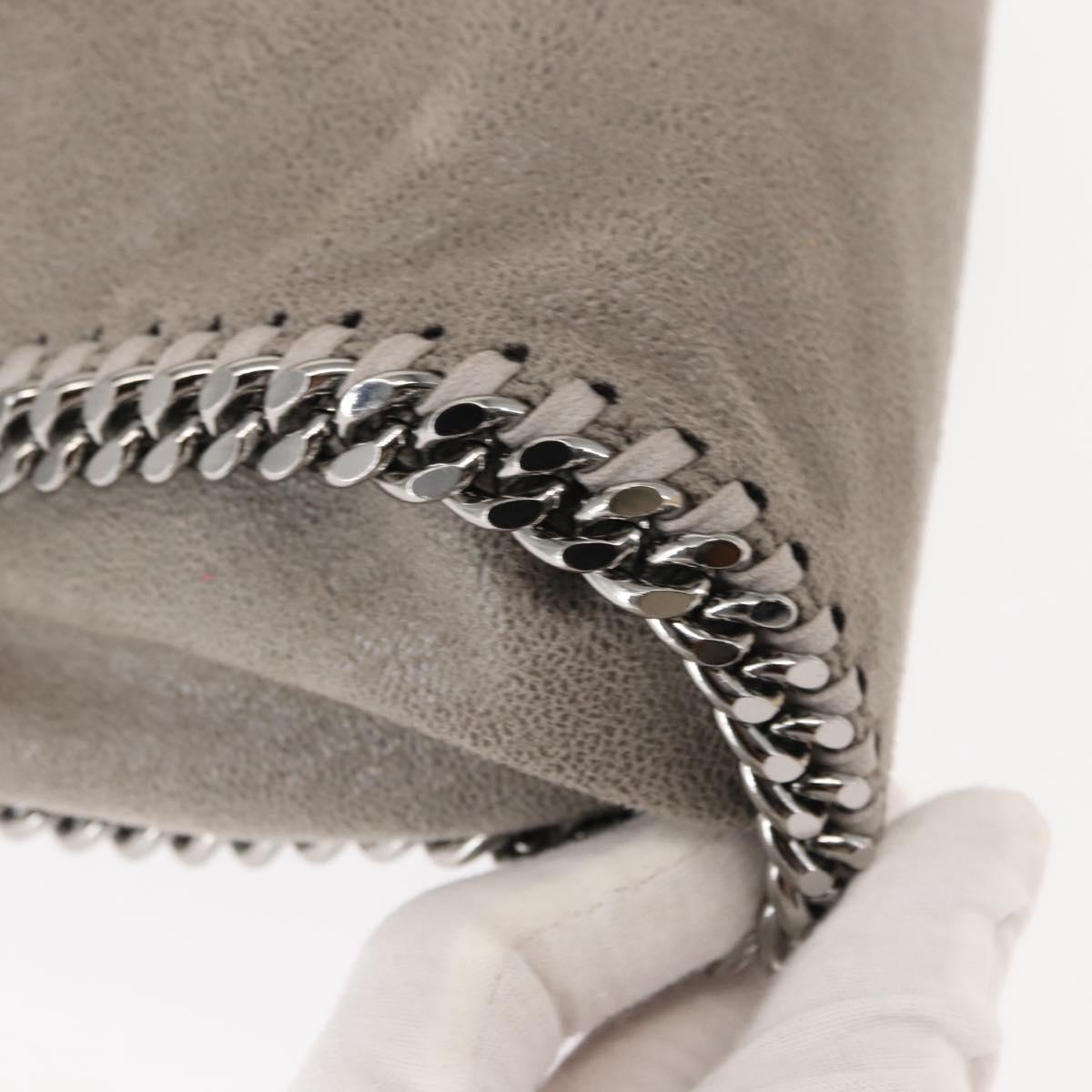 Stella MacCartney Chain Falabella Bag polyester 2way Gray 371223 Auth am9292