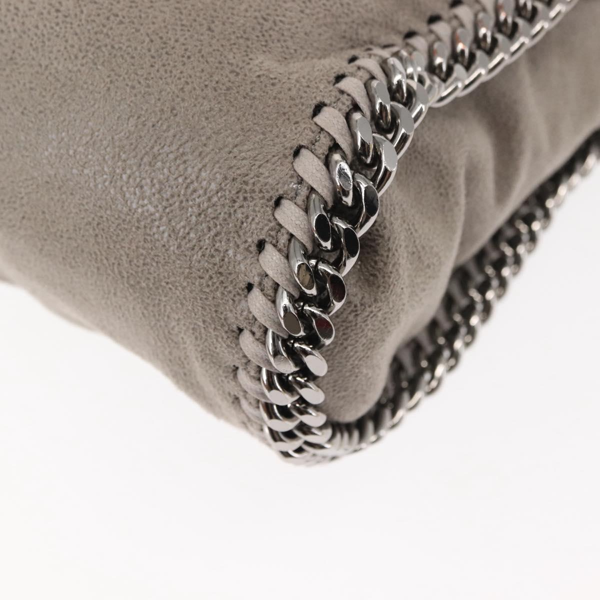 Stella MacCartney Chain Falabella Bag polyester 2way Gray 371223 Auth am9292