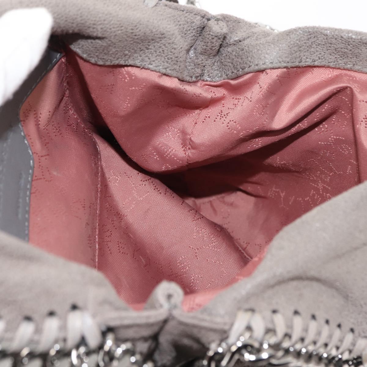 Stella MacCartney Chain Falabella Bag polyester 2way Gray 371223 Auth am9292