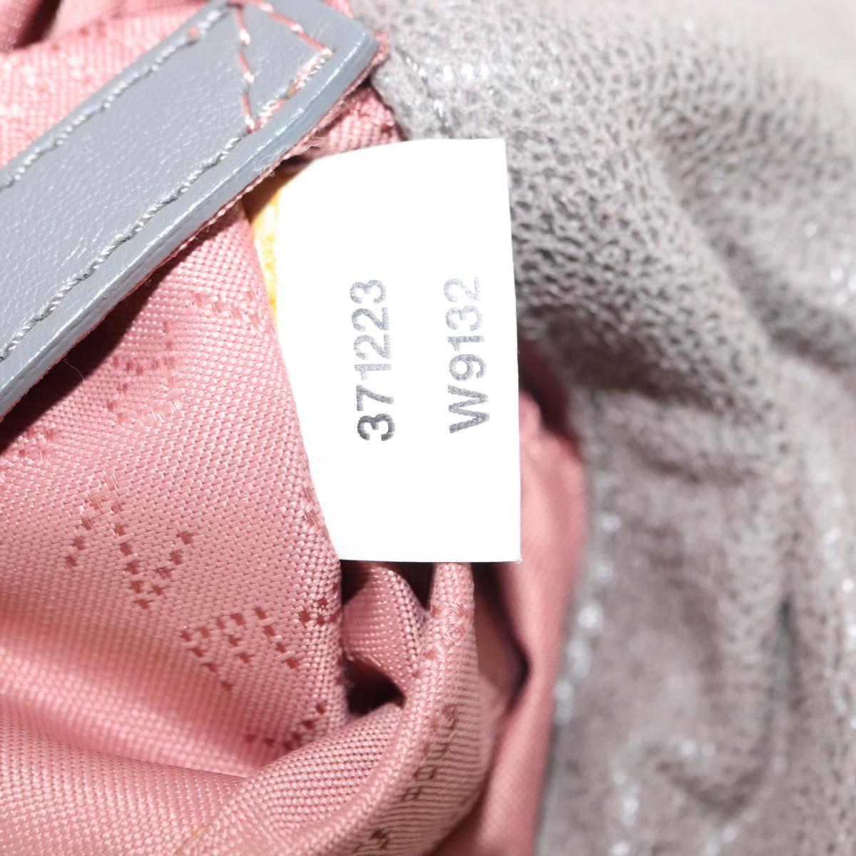 Stella MacCartney Chain Falabella Bag polyester 2way Gray 371223 Auth am9292