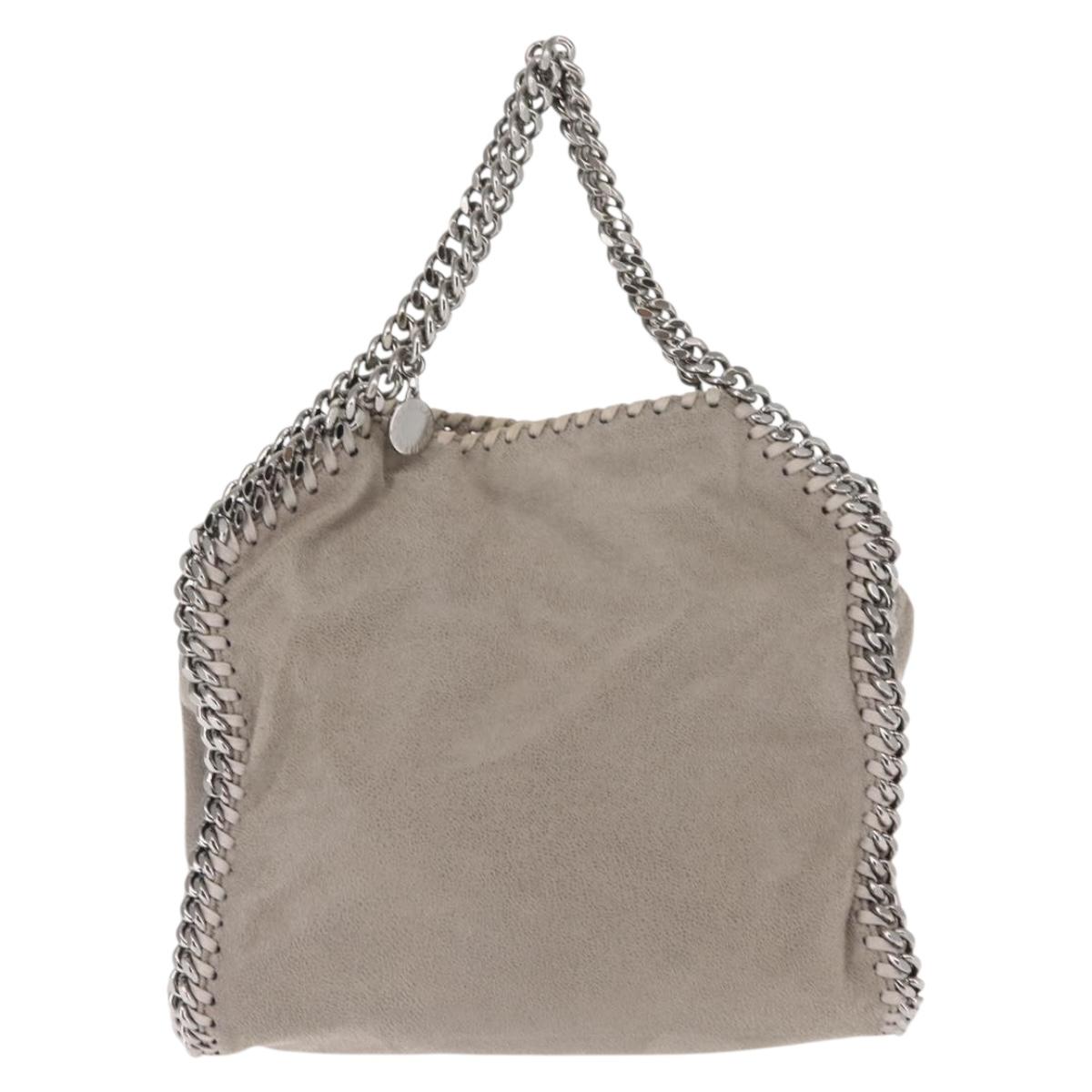 Stella MacCartney Chain Falabella Bag polyester 2way Gray 371223 Auth am9292