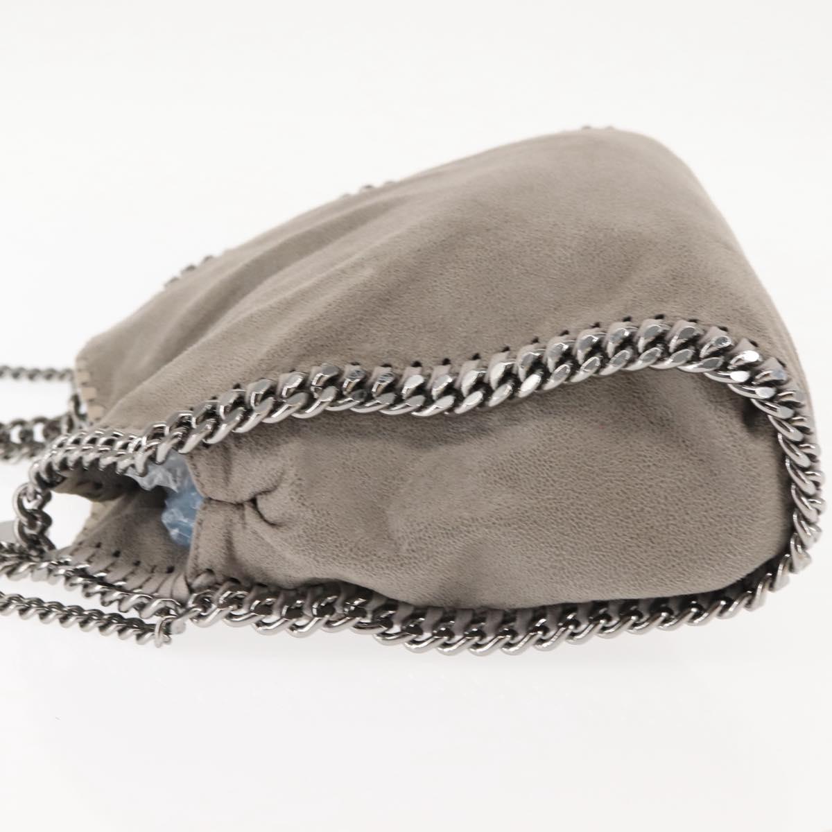 Stella MacCartney Chain Falabella Bag polyester 2way Gray 371223 Auth am9292