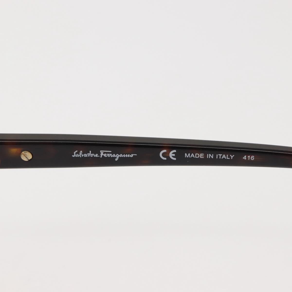 Salvatore Ferragamo Gancini Sunglasses plastic Brown Auth am9295