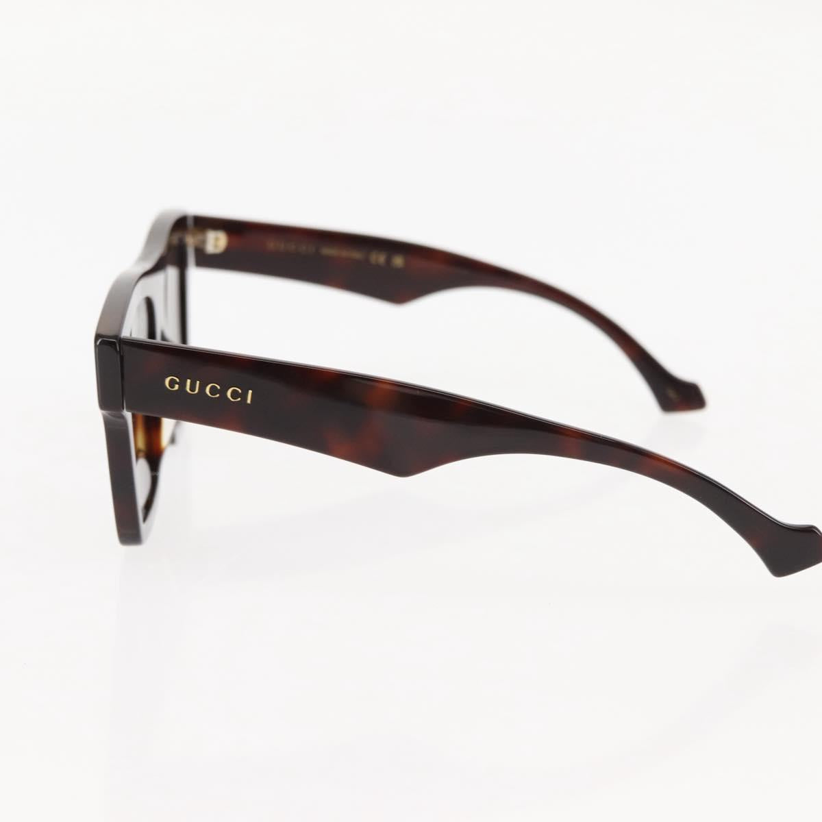 GUCCI Sunglasses plastic Dark Brown Auth am9302