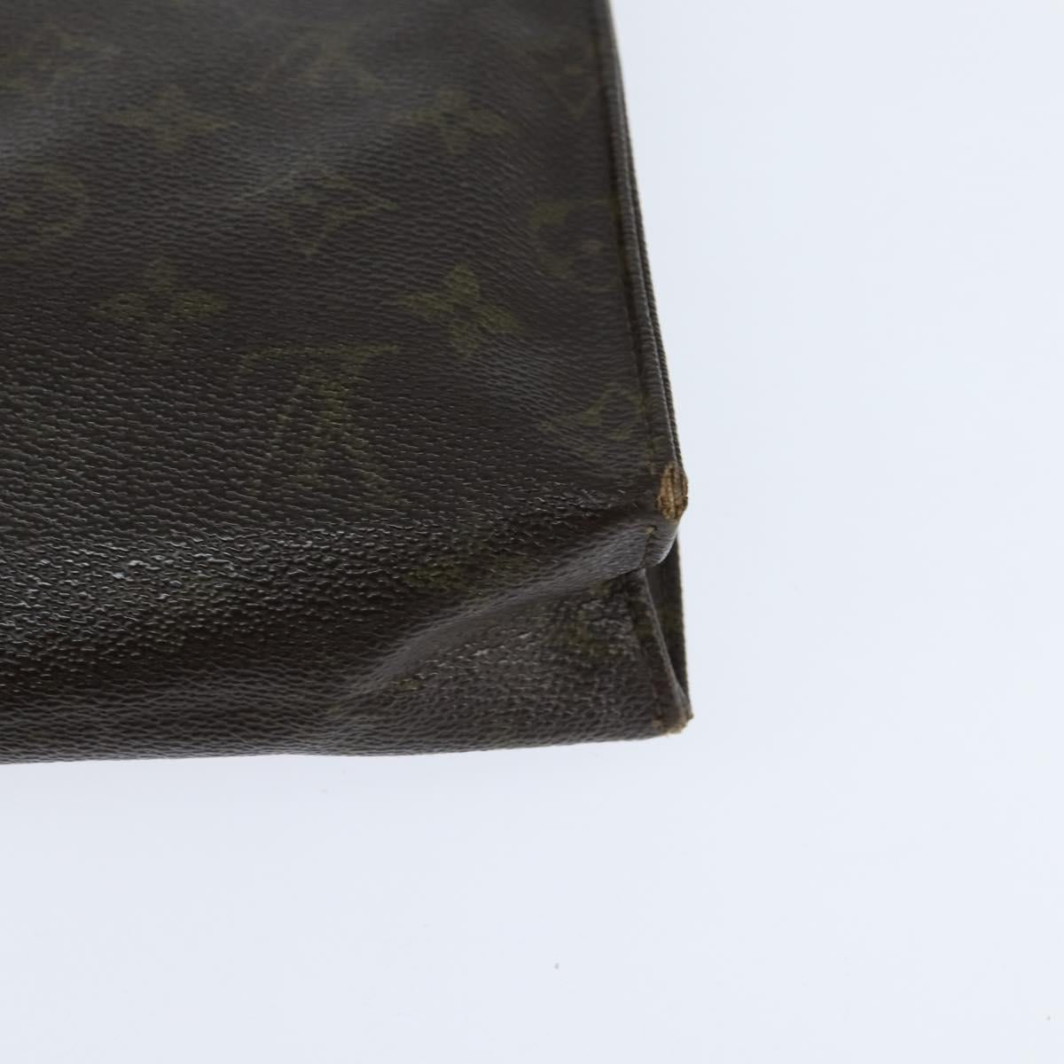 Burberrys Louis Vuitton Monogram Clutch Bag PVC Vintage 3 Set Beige Auth am9305