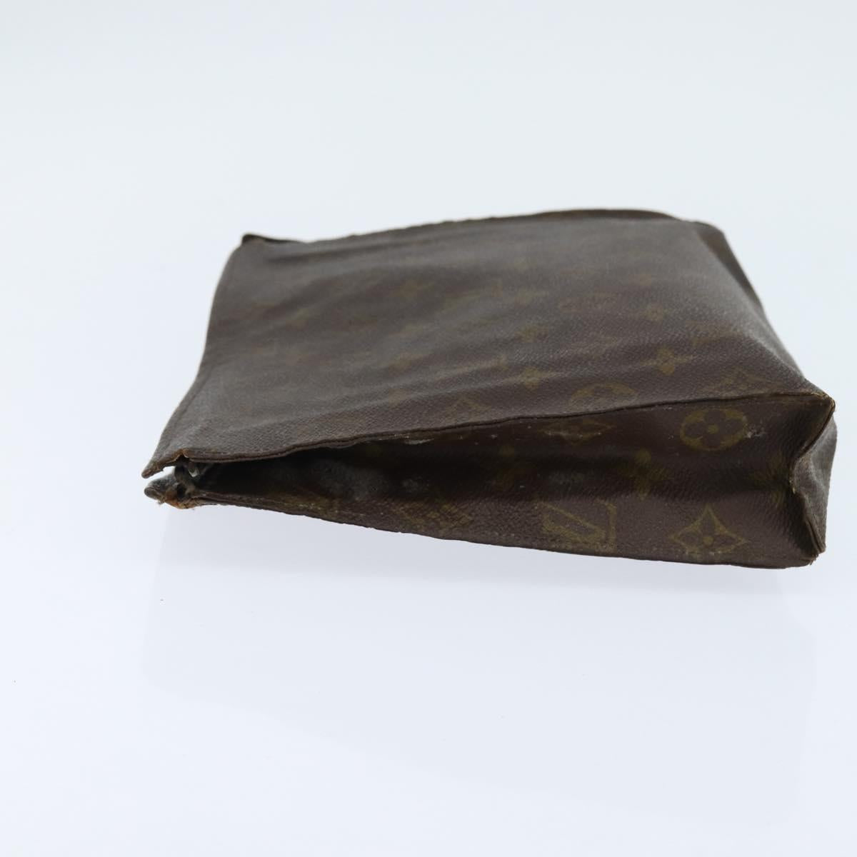 Burberrys Louis Vuitton Monogram Clutch Bag PVC Vintage 3Set Beige Auth am9305