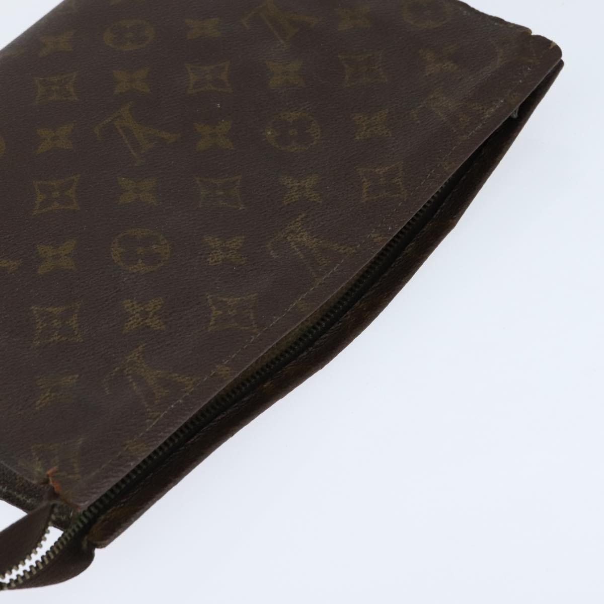 Burberrys Louis Vuitton Monogram Clutch Bag PVC Vintage 3 Set Beige Auth am9305