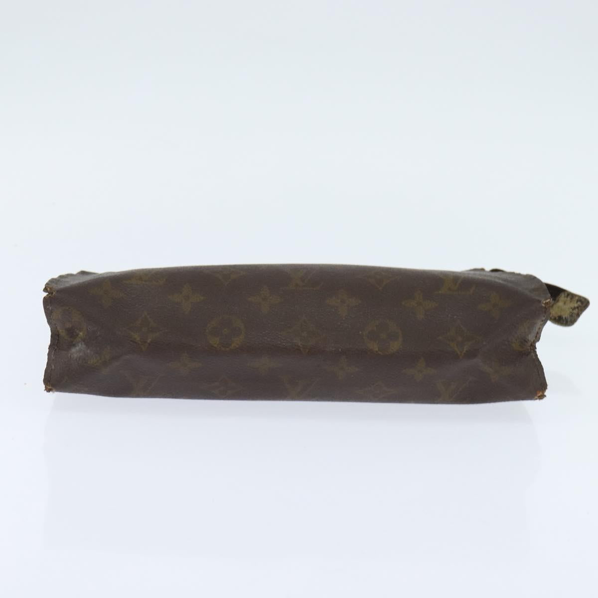 Burberrys Louis Vuitton Monogram Clutch Bag PVC Vintage 3 Set Beige Auth am9305