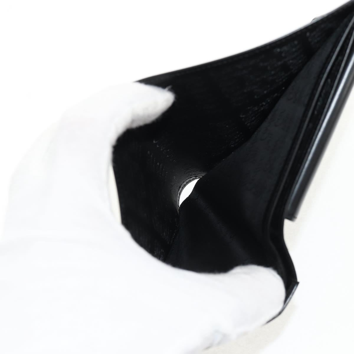 CARTIER Bifold Wallet Leather Black Auth am9307V