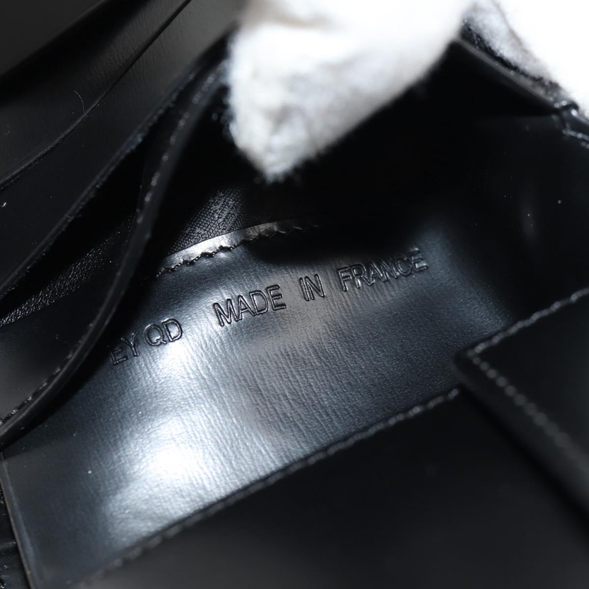 CARTIER Bifold Wallet Leather Black Auth am9307V