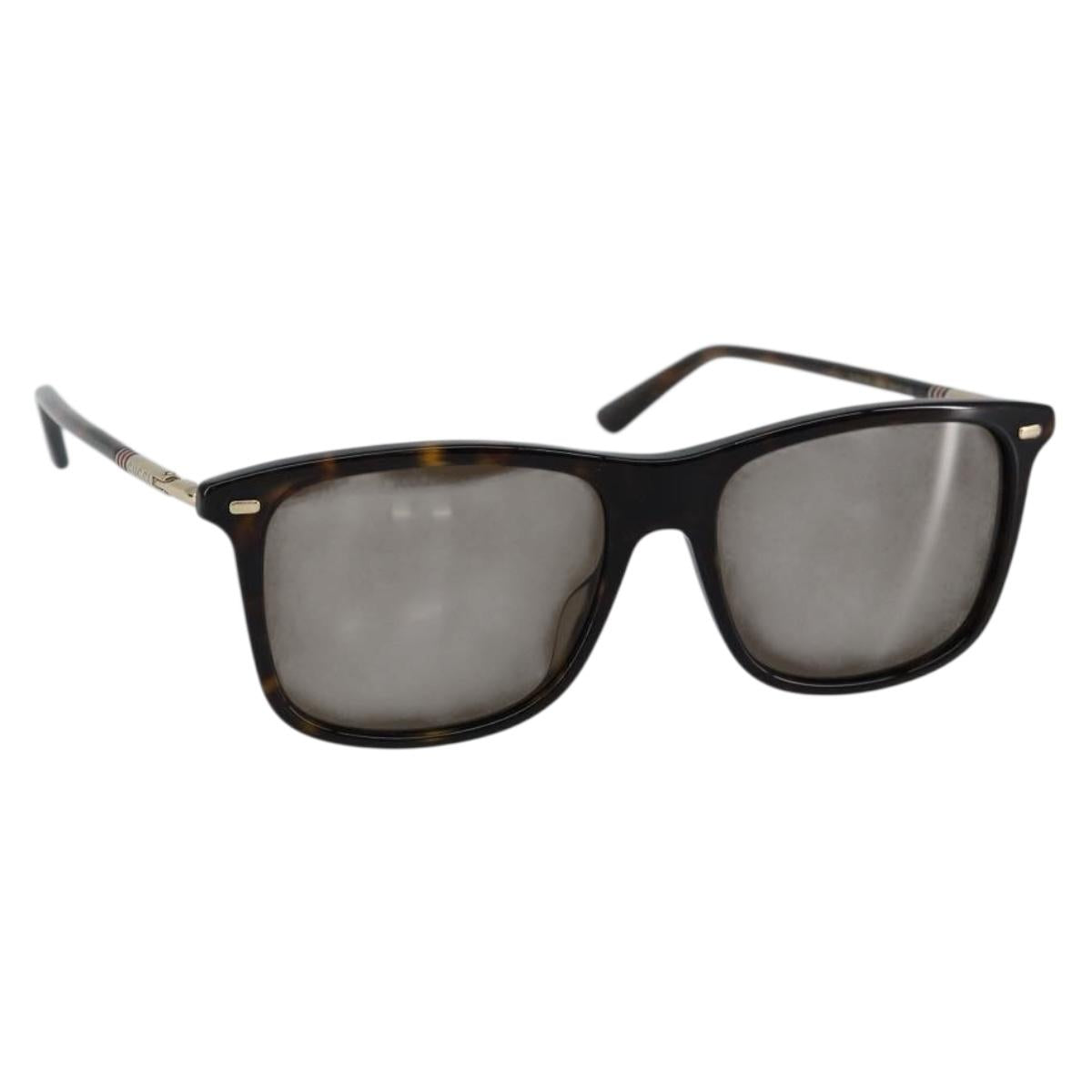 GUCCI Sherry Line Sunglasses plastic Dark Brown Auth am9309V