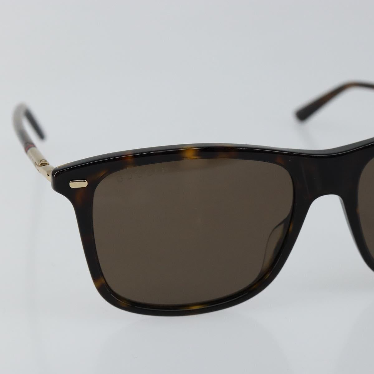 GUCCI Sherry Line Sunglasses plastic Dark Brown Auth am9309V