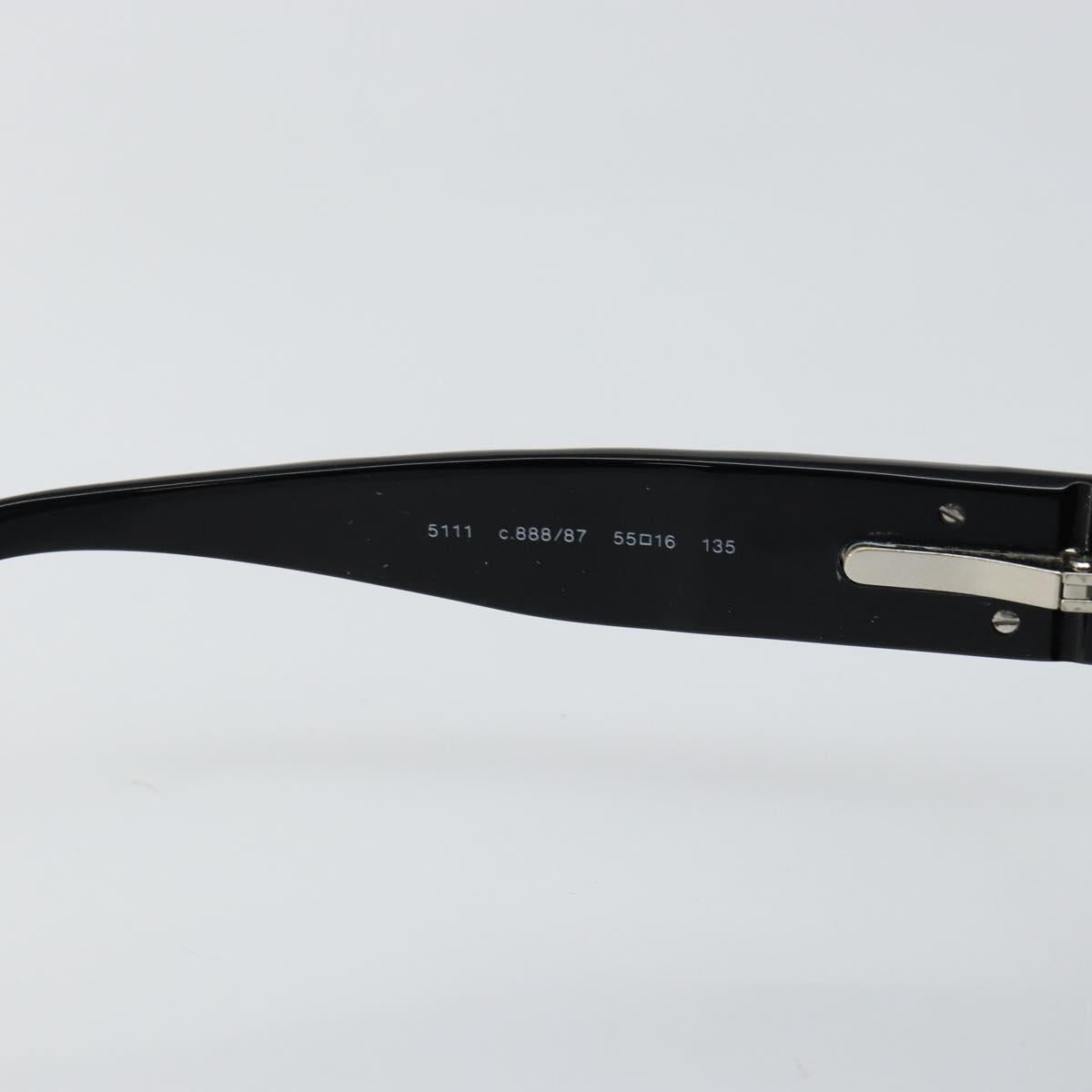 CHANEL COCO Mark Camelia Sunglasses plastic Black CC Auth am9311