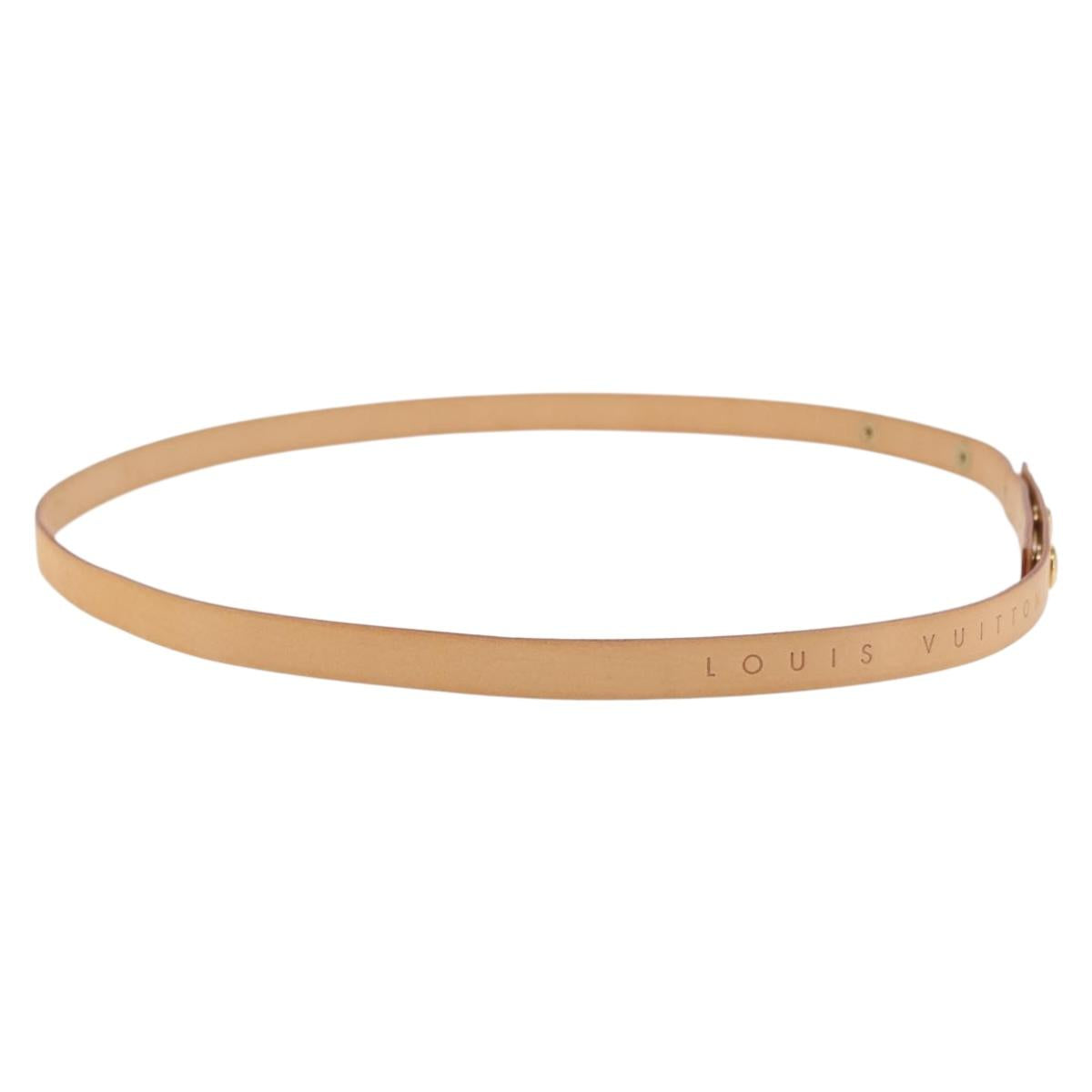 LOUIS VUITTON Florentine Shoulder Strap Leather 35.4"" Beige LV Auth am9312