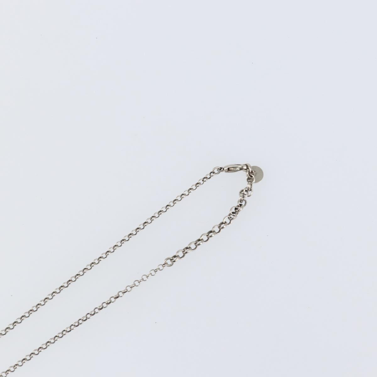 GUCCI Interlocking Necklace Ag925 Silver Auth am9313