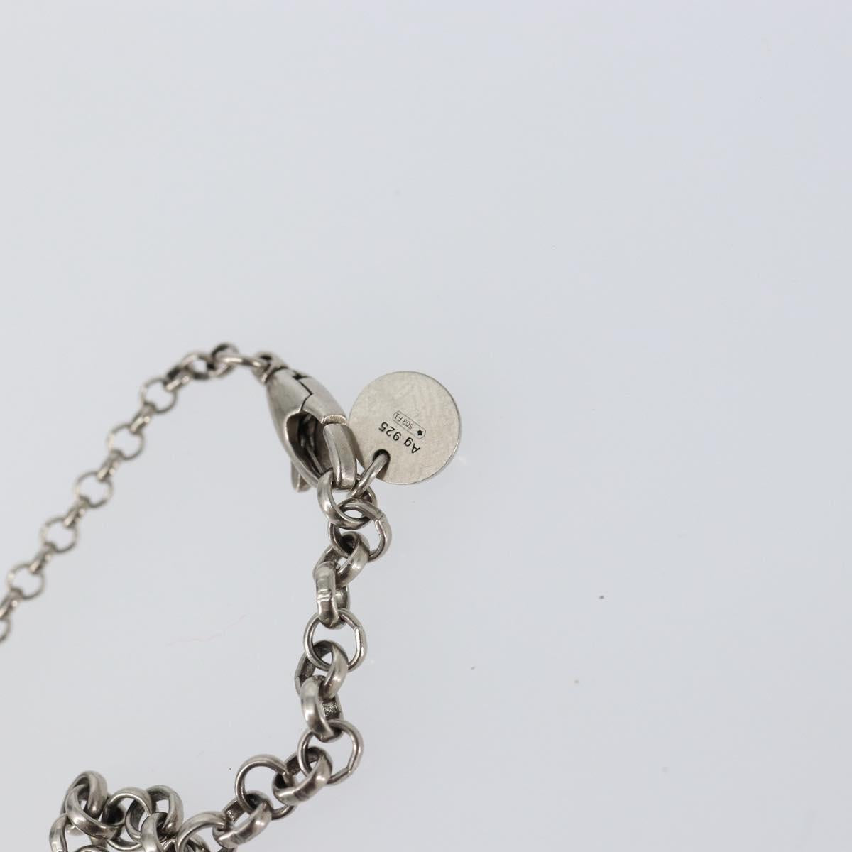 GUCCI Interlocking Necklace Ag925 Silver Auth am9313