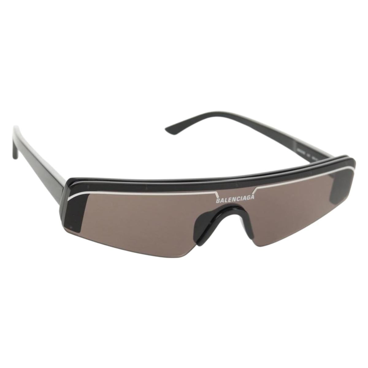 BALENCIAGA Sunglasses plastic Black Auth am9315M