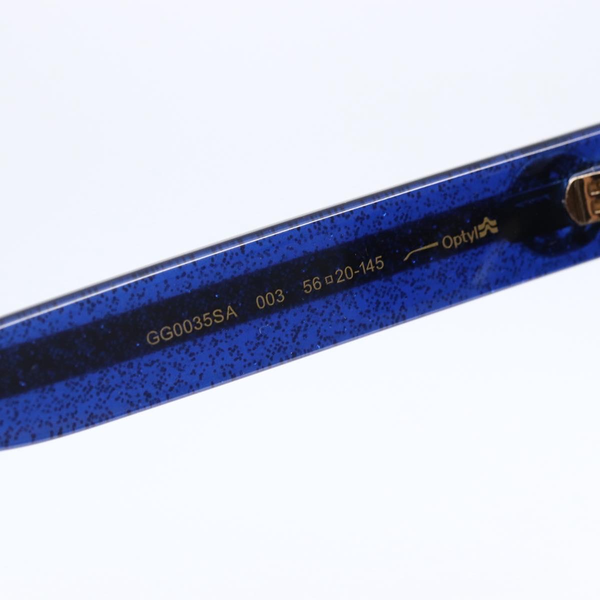 GUCCI Sherry Line Sunglasses plastic Brown Blue Red Auth am9316