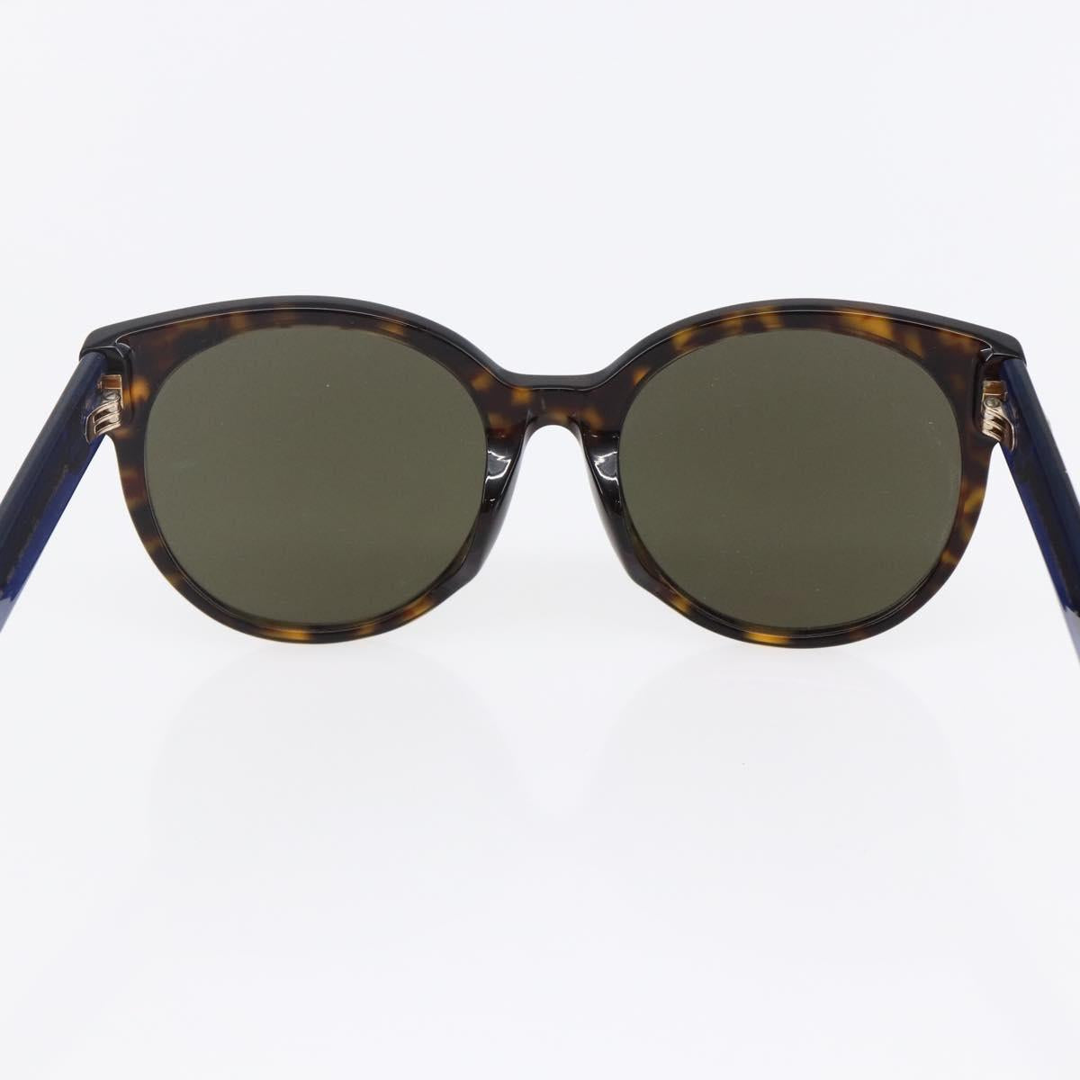 GUCCI Sherry Line Sunglasses plastic Brown Blue Red Auth am9316