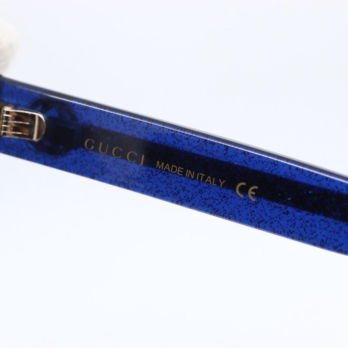 GUCCI Sherry Line Sunglasses plastic Brown Blue Red Auth am9316