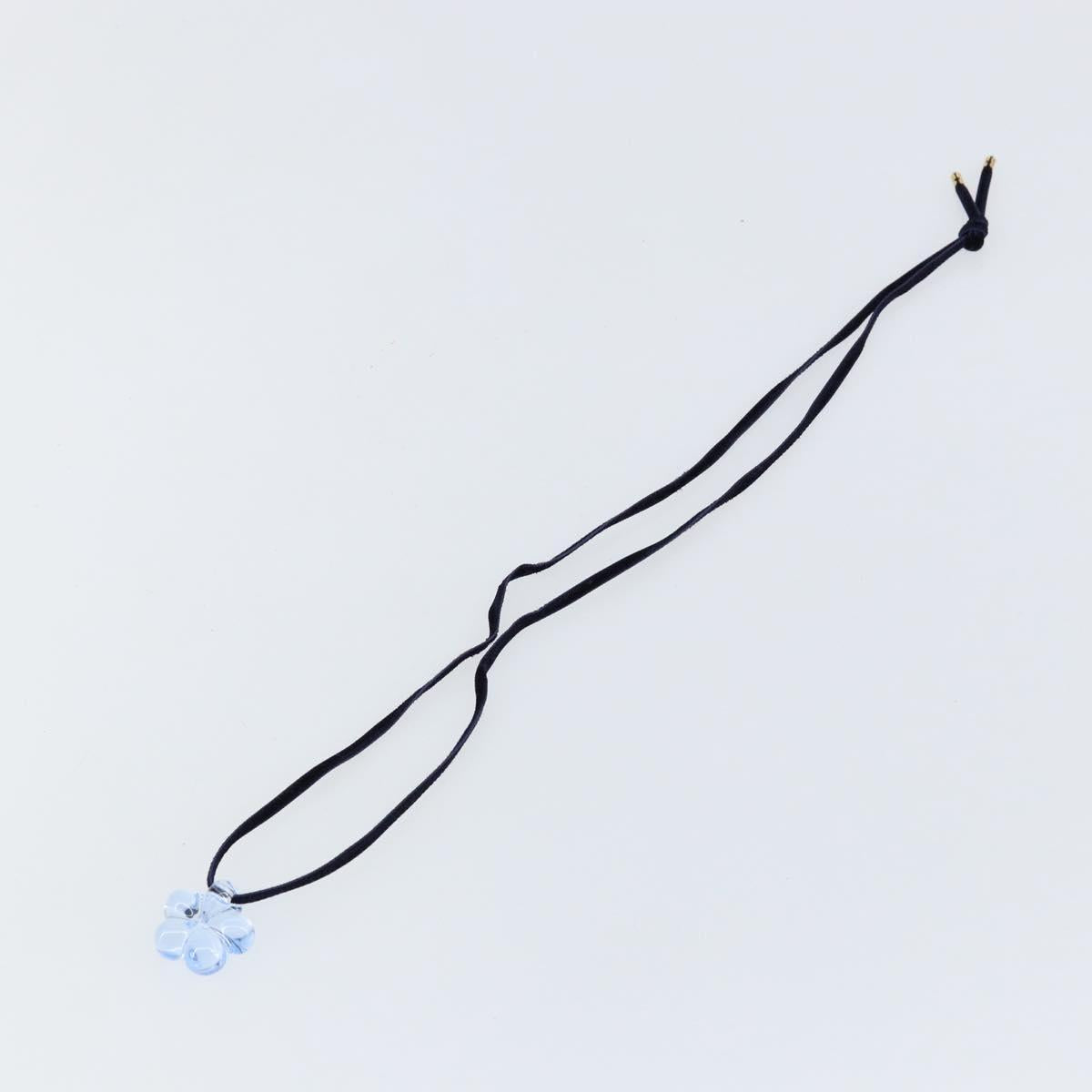 Baccarat Necklace Crystal glass Light Blue Auth am9319