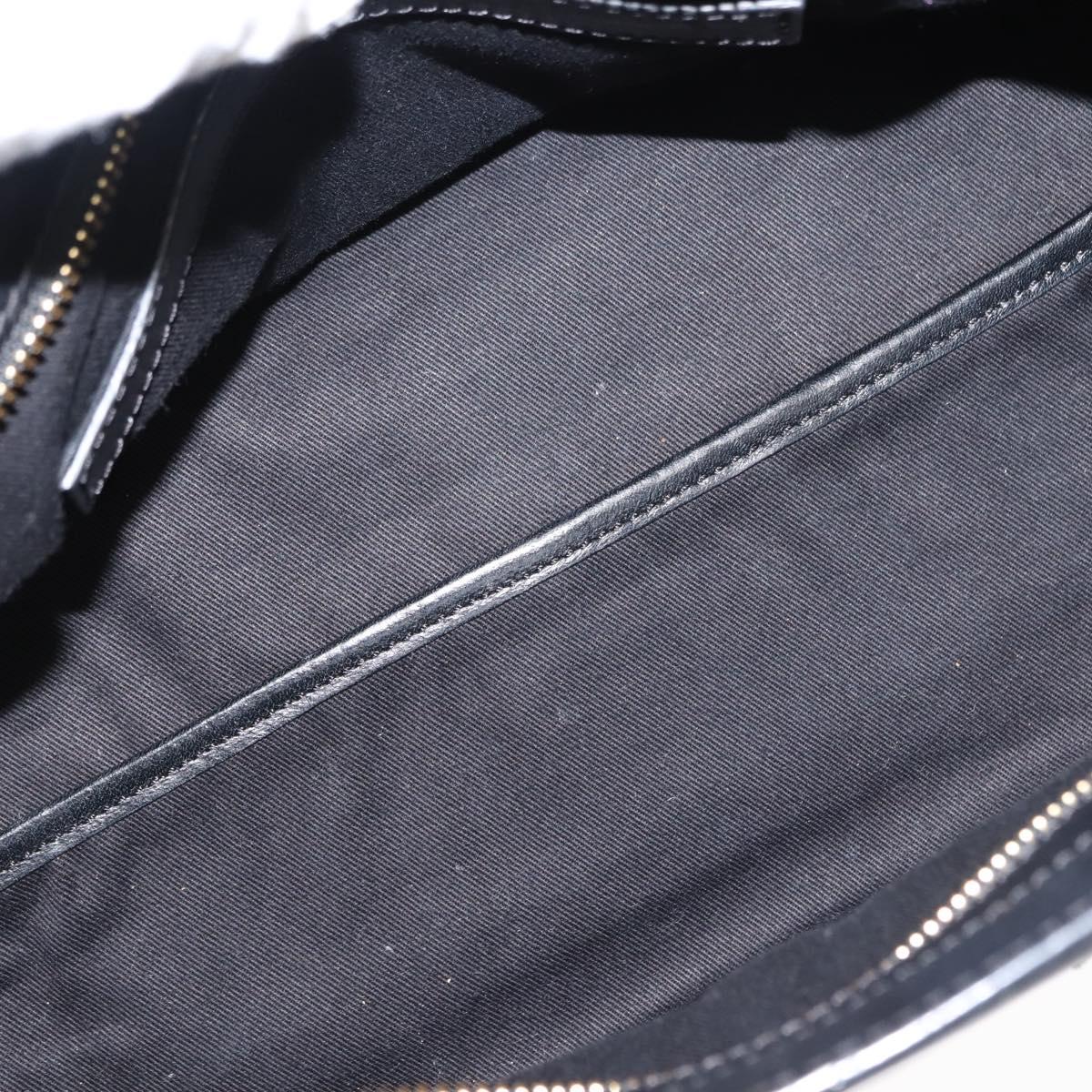 Chloe Little Alice Hand Bag Leather 2way White Gold Auth am9323