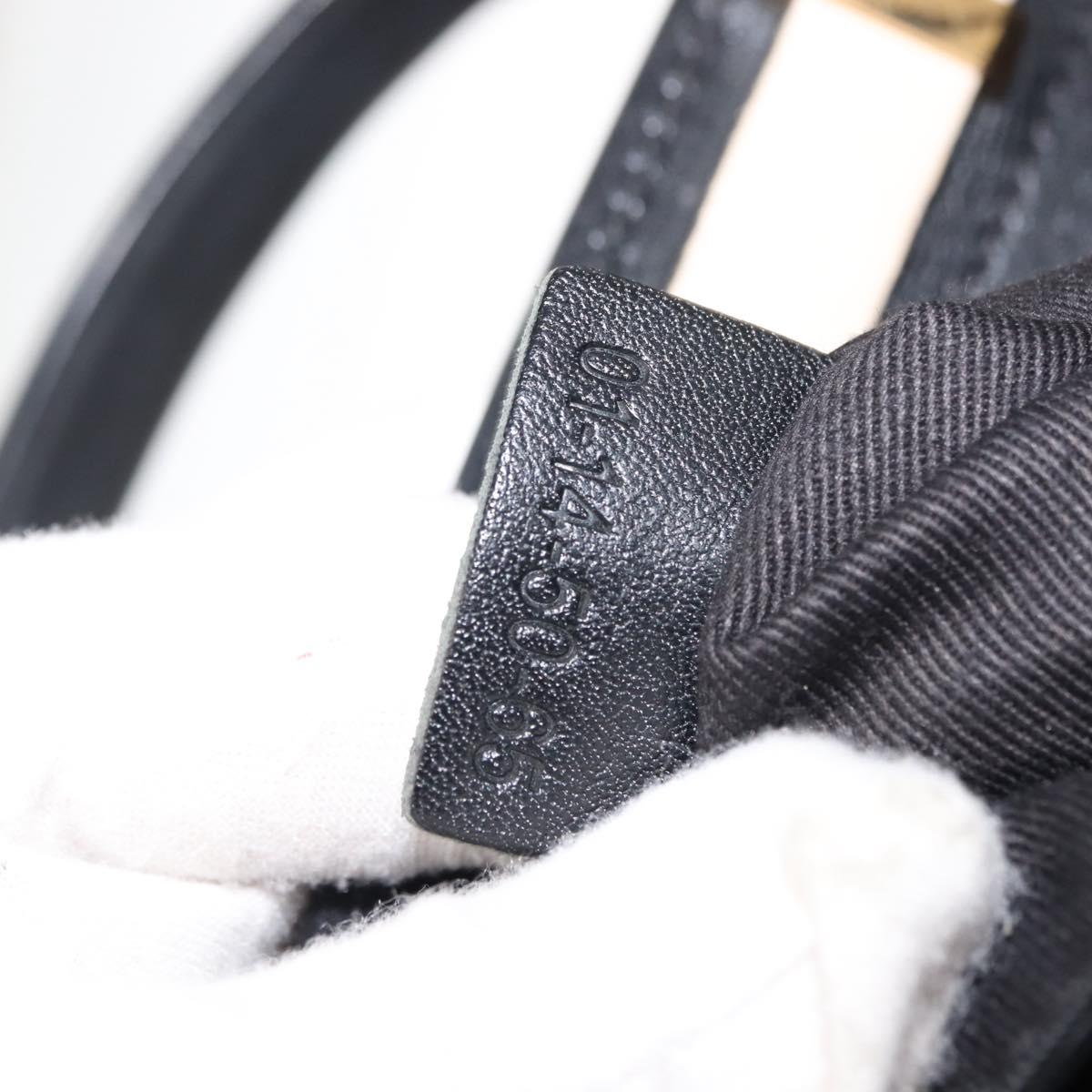 Chloe Little Alice Hand Bag Leather 2way White Gold Auth am9323