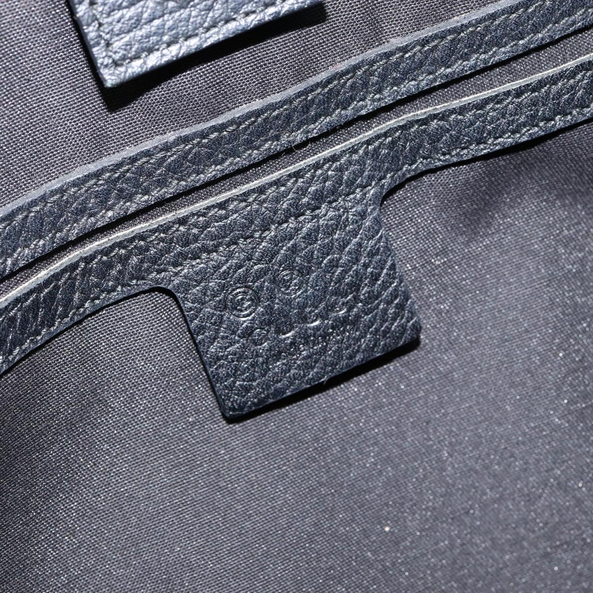 GUCCI GG Canvas Tote Bag Outlet Black Silver 265695 Auth am9324