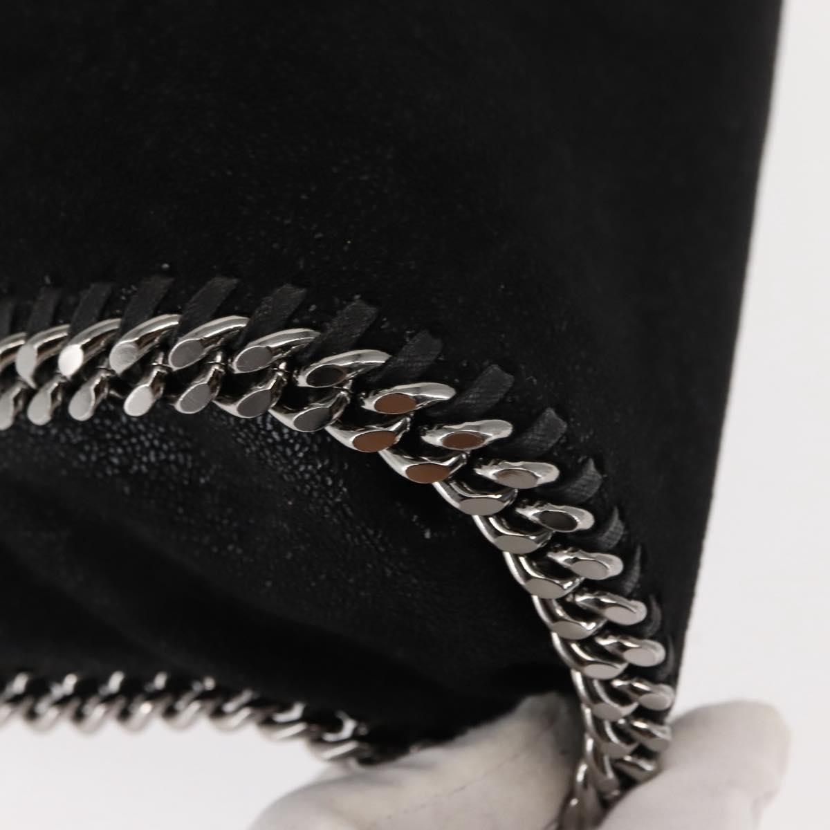 Stella MacCartney Chain Falabella Bag polyester 2way Black 371223 Auth am9328