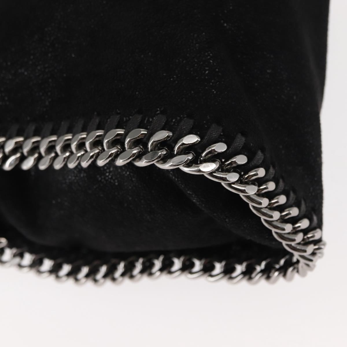 Stella MacCartney Chain Falabella Bag polyester 2way Black 371223 Auth am9328