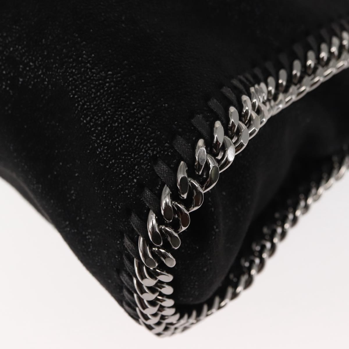 Stella MacCartney Chain Falabella Bag polyester 2way Black 371223 Auth am9328