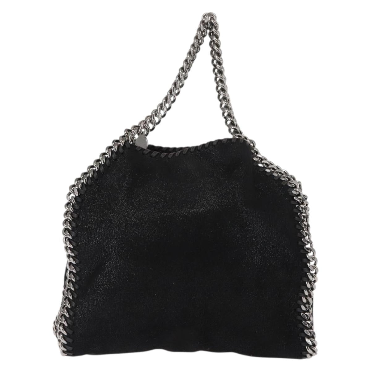Stella MacCartney Chain Falabella Bag polyester 2way Black 371223 Auth am9328