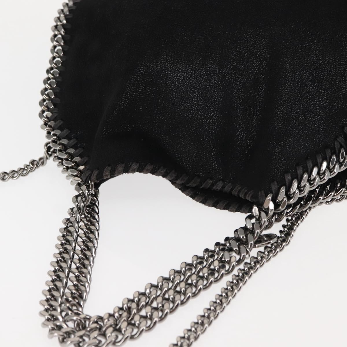 Stella MacCartney Chain Falabella Bag polyester 2way Black 371223 Auth am9328