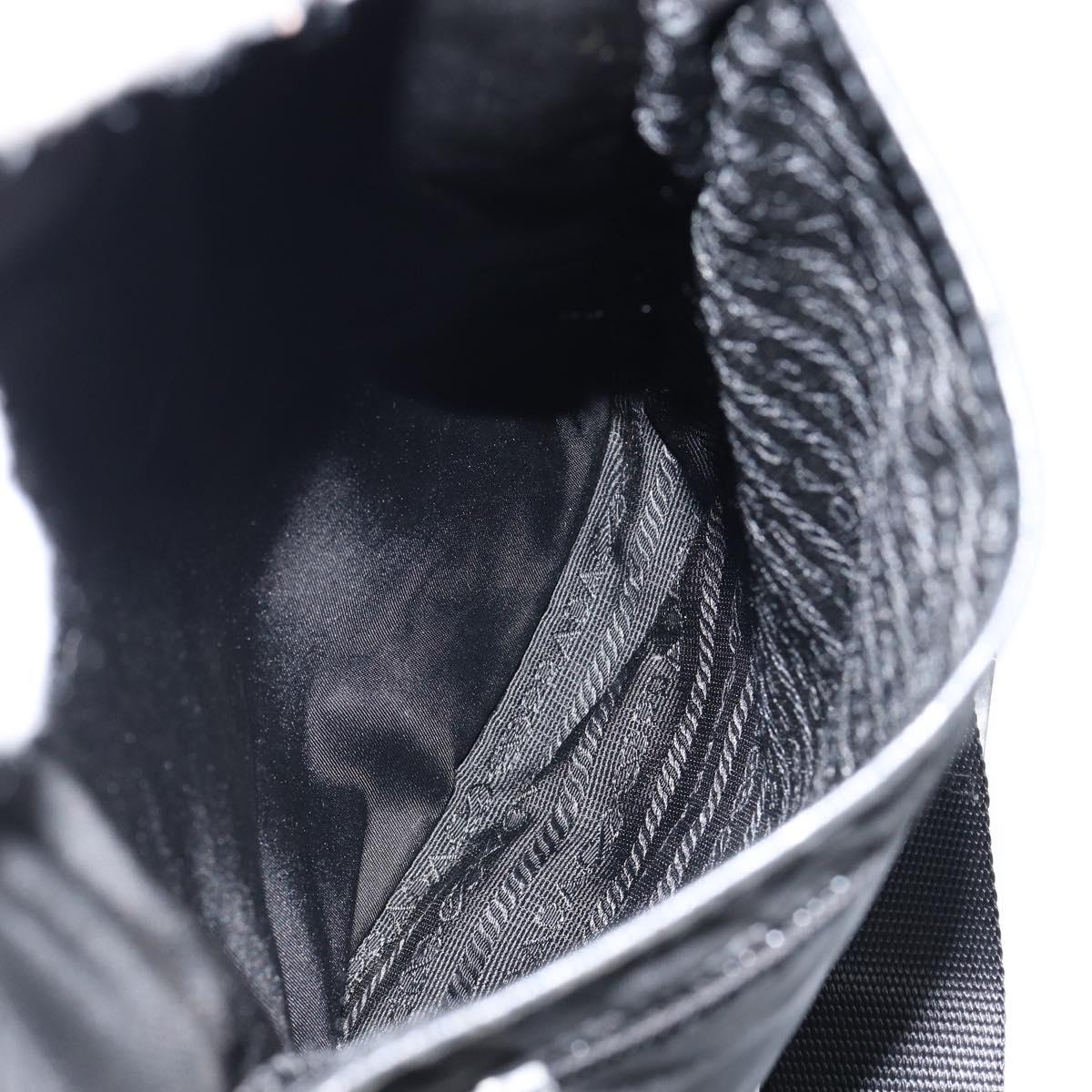 PRADA Shoulder Bag Nylon Black Auth am9329