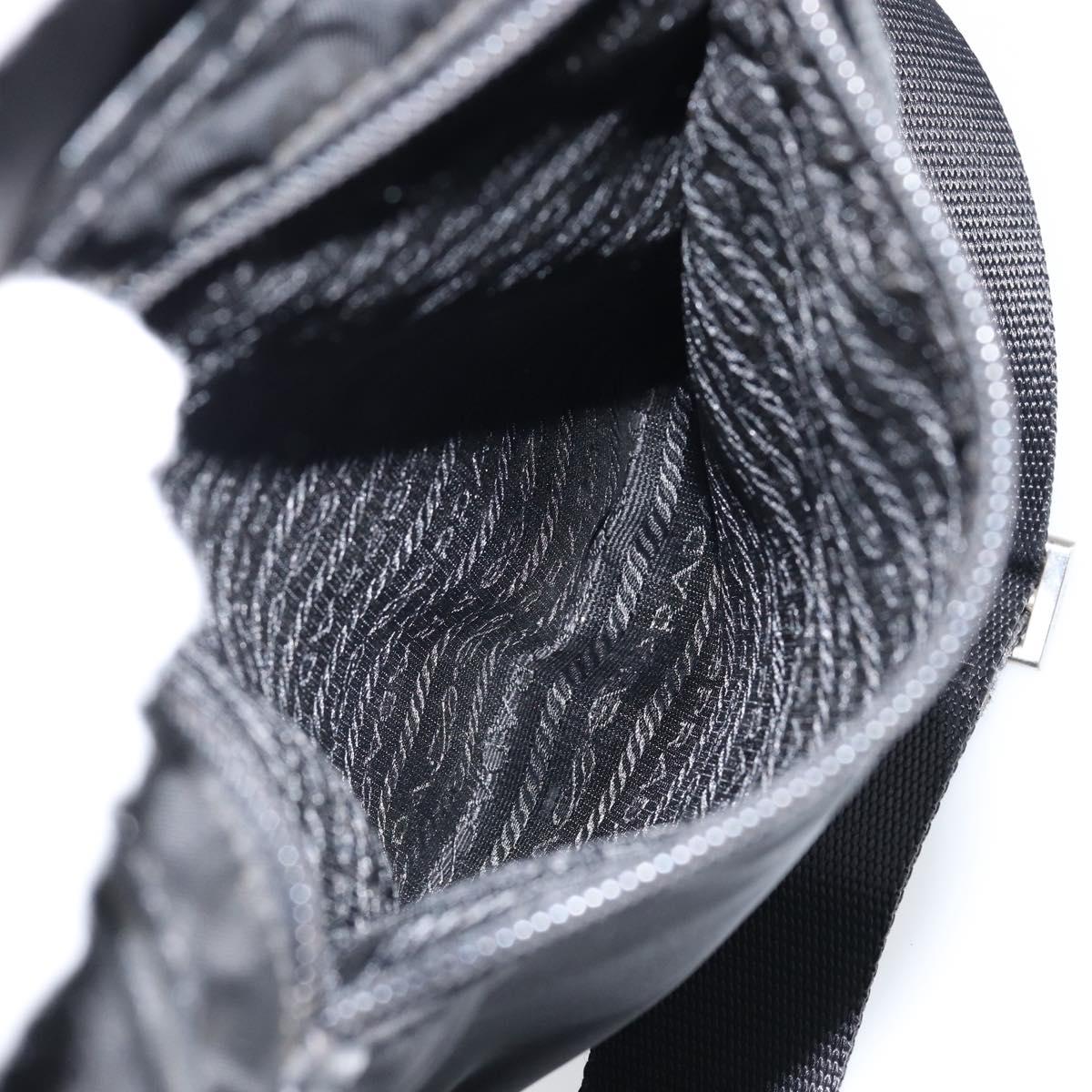 PRADA Shoulder Bag Nylon Black Auth am9329