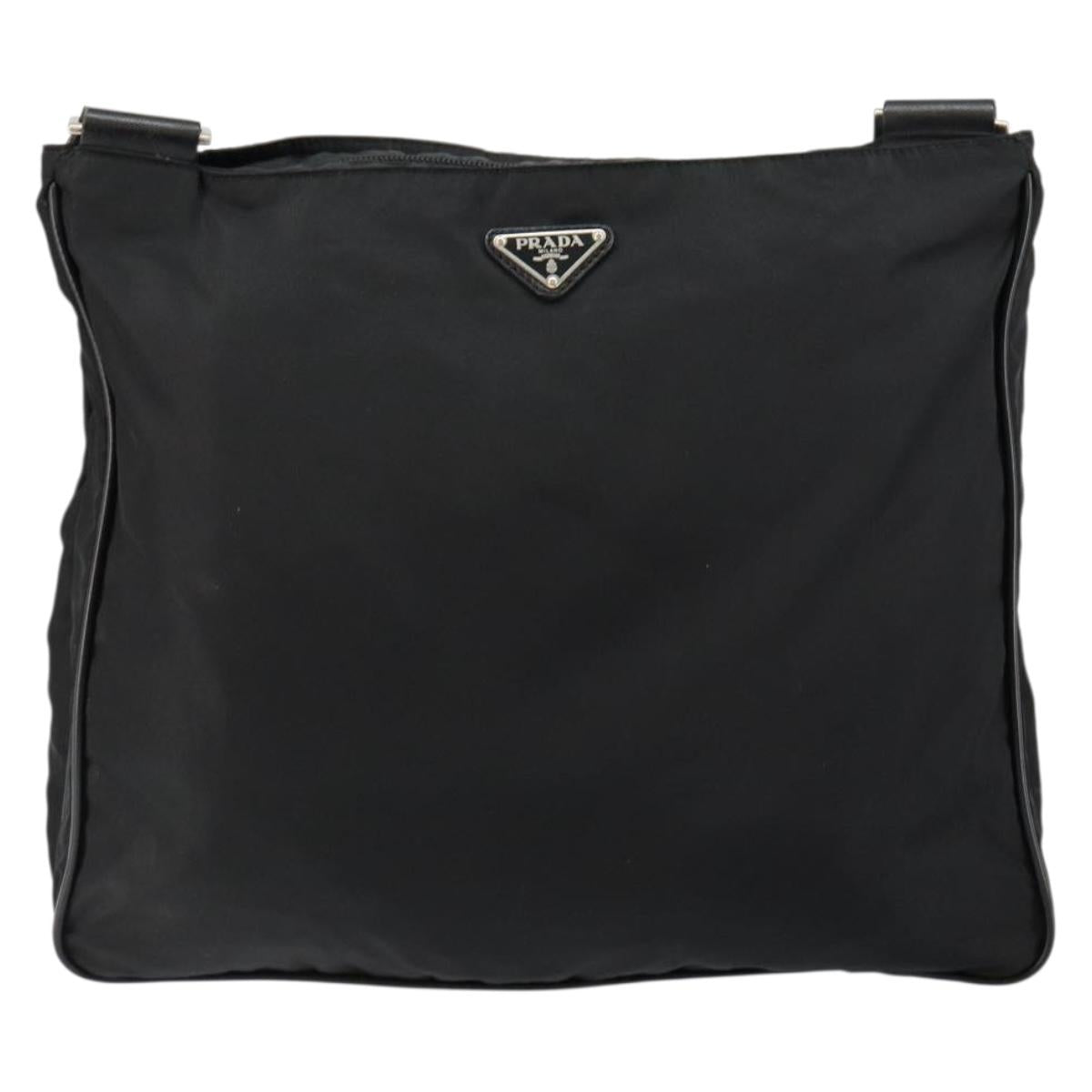 PRADA Shoulder Bag Nylon Black Auth am9329