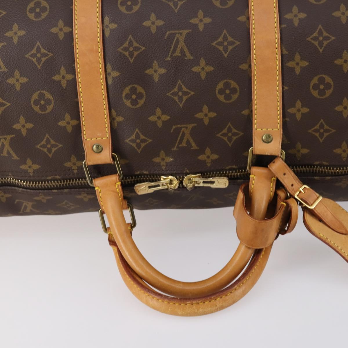 LOUIS VUITTON Monogram Keepall 60 Boston Bag M41422 LV Auth am9334