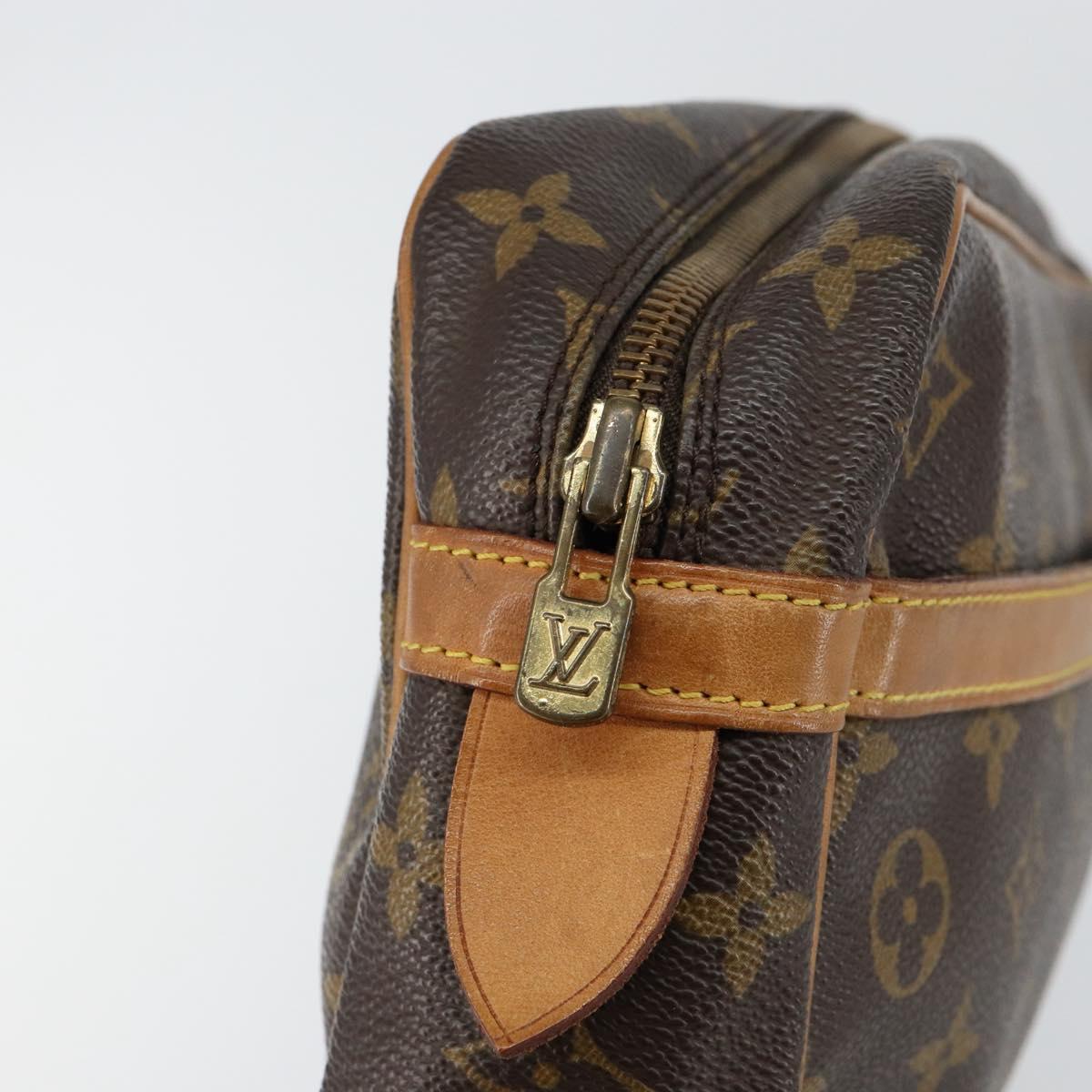 LOUIS VUITTON Monogram Compiegne 28 Clutch Bag M51845 LV Auth am9335