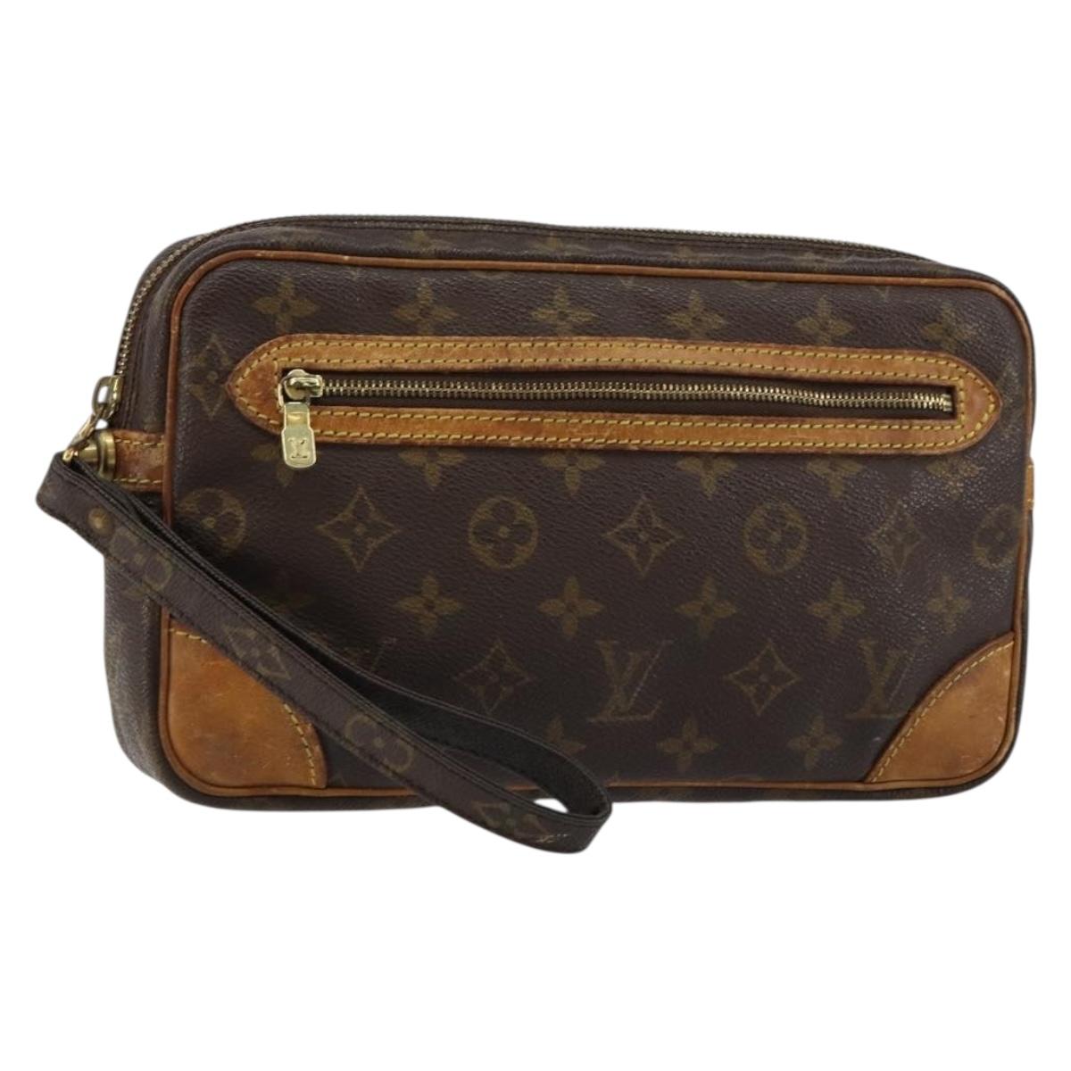 LOUIS VUITTON Monogram Marly Dragonne GM Clutch Bag M51825 LV Auth am9337