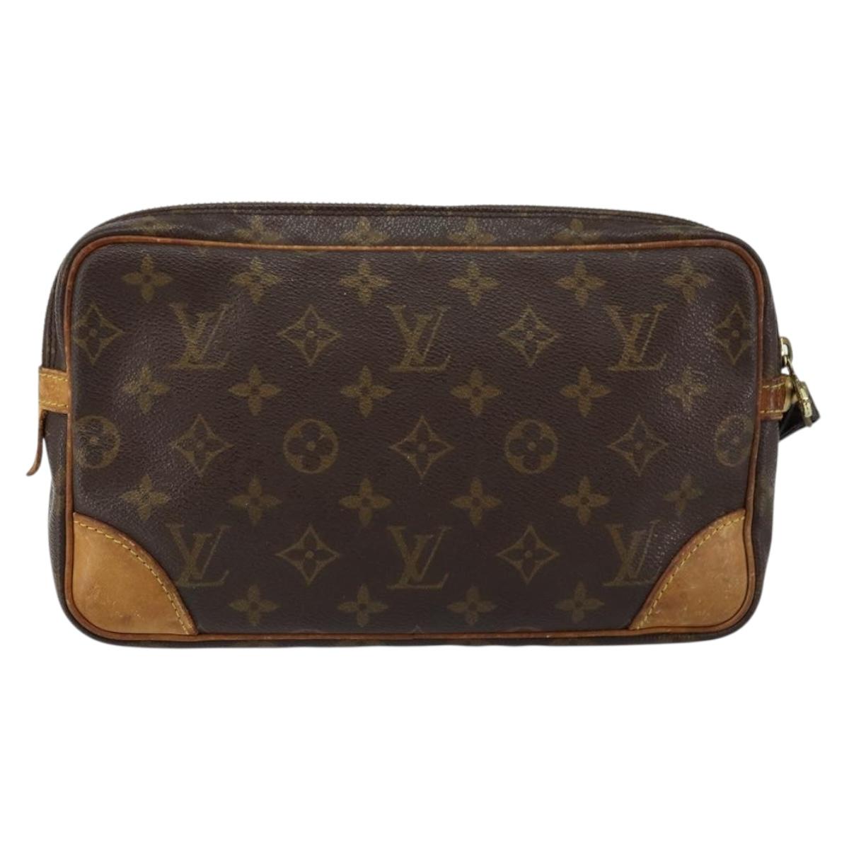 LOUIS VUITTON Monogram Marly Dragonne GM Clutch Bag M51825 LV Auth am9337