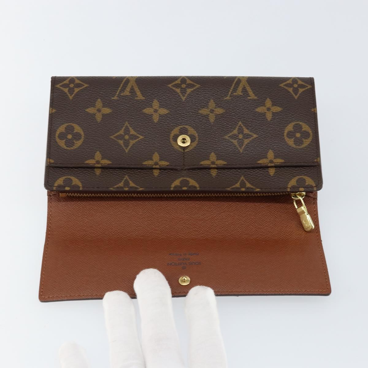 LOUIS VUITTON Monogram Pochette Porte Monnaie Credit Wallet M61726 Auth am9348V