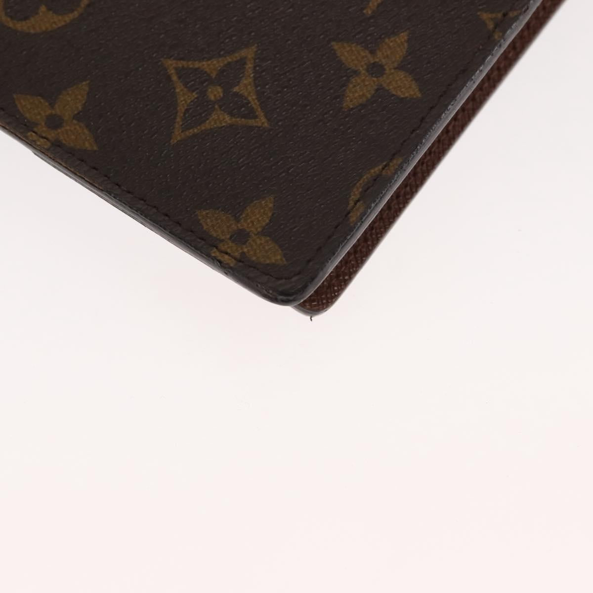 LOUIS VUITTON Monogram Agenda GM Day Planner Cover R20006 LV Auth am9349