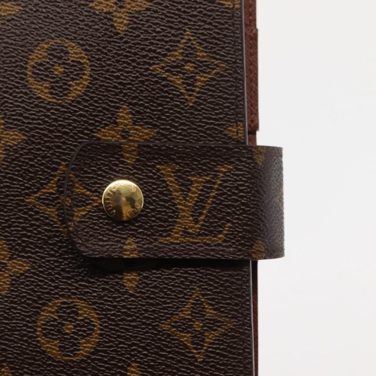 LOUIS VUITTON Monogram Agenda GM Day Planner Cover R20006 LV Auth am9349
