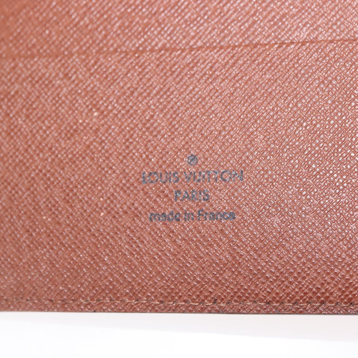 LOUIS VUITTON Monogram Agenda GM Day Planner Cover R20006 LV Auth am9349