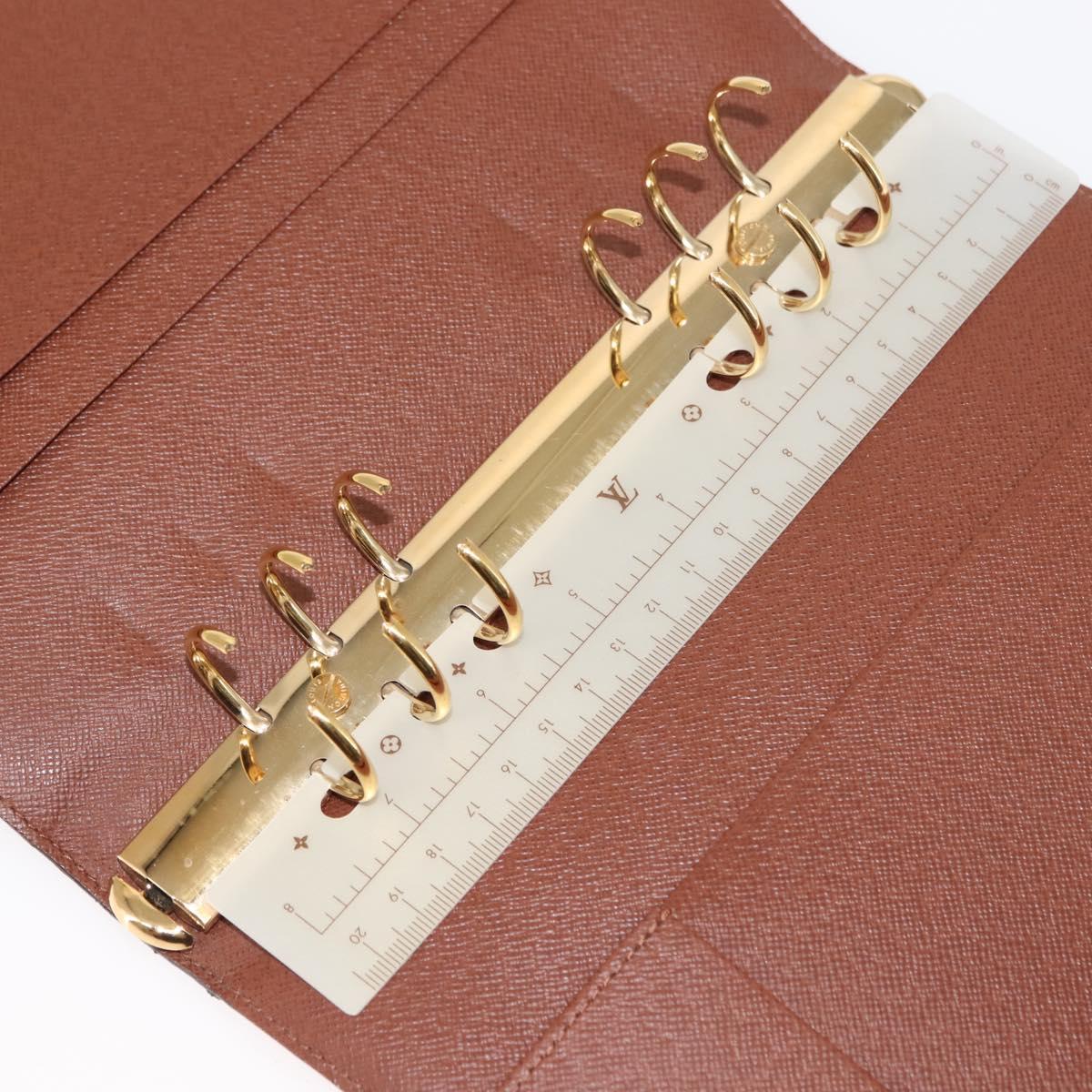 LOUIS VUITTON Monogram Agenda GM Day Planner Cover R20006 LV Auth am9349
