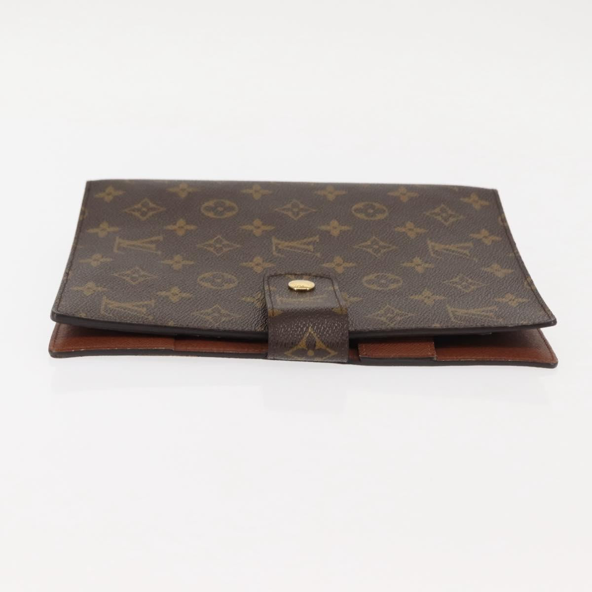 LOUIS VUITTON Monogram Agenda GM Day Planner Cover R20006 LV Auth am9349