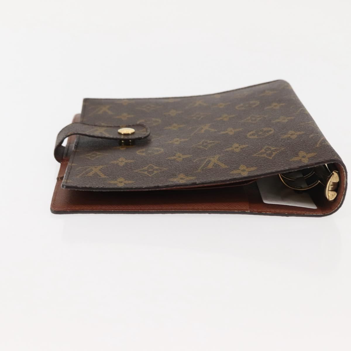 LOUIS VUITTON Monogram Agenda GM Day Planner Cover R20006 LV Auth am9349